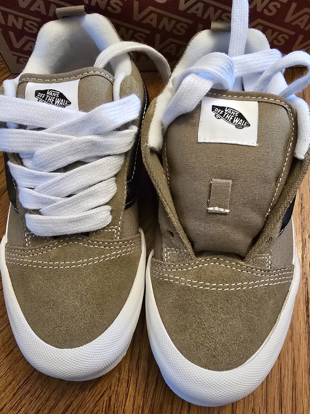 Vans Knu Skool Olive/Black Youth Size 3 | Suede & Canvas | Box Included